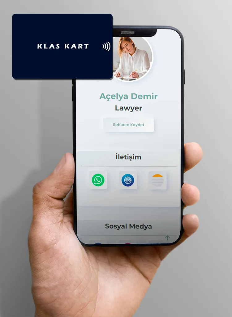 Lacivert kart - açık profil teması